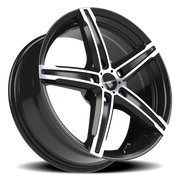 Vision 469 17x7 +38 5x120mm 73.1mm Gloss Black Machined Face
