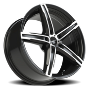 Vision 469 17x8 +38 5x112mm 73.1mm Gloss Black Machined Face