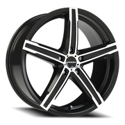 Vision 469 18x8 +38 5x114.3mm 73.1mm Gloss Black Machined Face