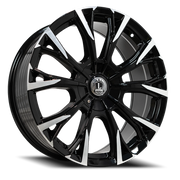 Luxxx Alloys 46 20x8.5 +31 5x112mm 73.1mm Gloss Black Machined Face