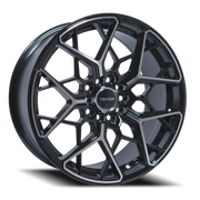 Venom Sport 46 17x8 +35 5x114.3mm 73.1mm Gloss Black Machined Face