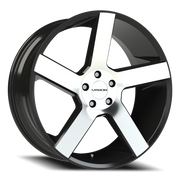 Vision 472 22x9.5 +8 5x115mm 74.1mm Gloss Black Machined Face