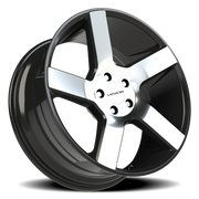 Vision 472 20x9 +15 5x115mm 74.1mm Gloss Black Machined Face