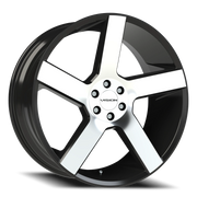 Vision 472 22x9.5 +30 6x120mm 66.9mm Gloss Black Machined Face