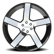 Vision 472 22x9.5 +30 6x120mm 66.9mm Gloss Black Machined Face