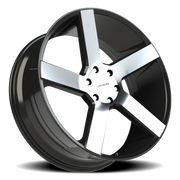 Vision 472 24x9.5 +30 6x135mm 87.1mm Gloss Black Machined Face