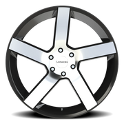 Vision 472 24x9.5 +30 6x139.7mm 78.1mm Gloss Black Machined Face