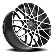 Vision 474 20x8.5 +35 5x112mm 73.1mm Gloss Black Machined Face