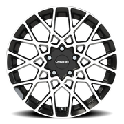 Vision 474 18x8 +38 5x114.3mm 73.1mm Gloss Black Machined Face