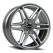 Vision 476 22x9.5 +8 5x115mm 74.1mm Gunmetal Machined Face