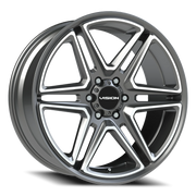 Vision 476 22x9.5 +30 6x139.7mm 78.1mm Gunmetal Machined Face