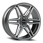 Vision 476 24x9.5 +30 6x139.7mm 78.1mm Gunmetal Machined Face