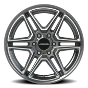 Vision 476 20x9 +30 6x132mm 74.5mm Gunmetal Machined Face
