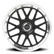 Vision 478 20x8.5 +35 5x107.95mm 73.1mm Gloss Black Brushed Lip