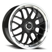 Vision 478 20x8.5 +35 5x112mm 72.56mm Gloss Black Brushed Lip