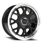 Vision 478 16x8 +38 5x100mm 73.1mm Gloss Black Brushed Lip