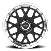 Vision 478 17x8 +38 5x112mm 72.56mm Gloss Black Brushed Lip