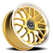 Vision 478 20x8.5 +35 5x100mm 73.1mm Gold Machined Lip
