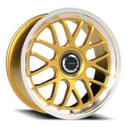 Vision 478 20x8.5 +35 5x112mm 72.56mm Gold Machined Lip