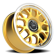 Vision 478 16x8 +38 5x100mm 73.1mm Gold Machined Lip