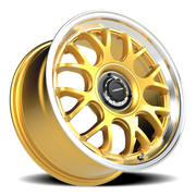 Vision 478 17x8 +38 5x100mm 73.1mm Gold Machined Lip
