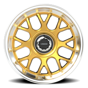 Vision 478 17x8 +38 5x100mm 73.1mm Gold Machined Lip