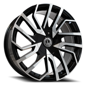 Luxxx Alloys 47 20x8.5 +35 5x110mm 73.1mm Black Machined Face