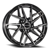 Venom Sport 48 17x8 +35 5x108mm 73.1mm Gloss Black Machined Face