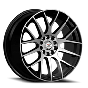 Dcenti Racing 49 18x8 +35 5x114.3mm 74.1mm Black Machined