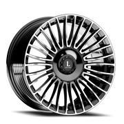 Luxxx Alloys 49 22x9 +35 5x114.3mm 73.1mm Gloss Black Machined