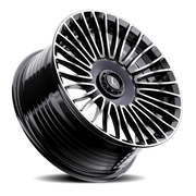 Luxxx Alloys 49 22x9 +35 5x114.3mm 73.1mm Gloss Black Machined