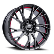 Venom Sport 49 17x8 5x114.3mm Satin Black Red Line