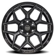 4PLAY 4P06 24x12 -44 6x135mm 106.1mm Gloss Black Brushed Face-Tinted Clear