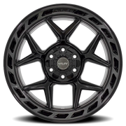4PLAY 4P55 22x10 -18 6x135mm 106.1mm Gloss Black Brushed Face-Tinted Clear