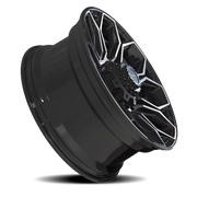 4PLAY 4P83 20x9 +0 8x170mm 124.9mm Gloss Black Brushed Face-Tinted Clear