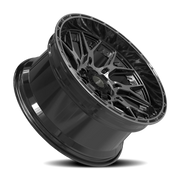 4PLAY 4PL28 20x10 -18 6x135mm 106.1mm Gloss Black Brushed Face-Tinted Clear