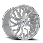 Luxxx LE 5 20x9 +35 5x114.3mm 73.1mm Silver Machined Face