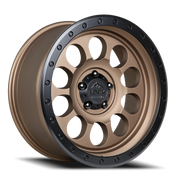 Lock Offroad 50CAL 17x9 +0 5x127mm 71.6mm Matte Desert Bronze Matte Black Ring