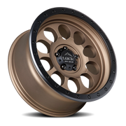 Lock Offroad 50CAL 20x9 +0 6x139.7mm 106.2mm Matte Desert Bronze Matte Black Ring