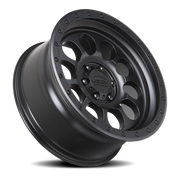 Lock Offroad 50CAL 17x9 -12 6x139.7mm 106.2mm Matte Black Matte Black Ring
