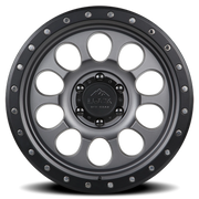 Lock Offroad 50CAL 20x9 +0 6x135mm 87.1mm Matte Grey Matte Black Ring