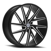 Elure 50 24x9.5 +24 6x139.7mm 78.1mm Black Milled