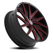 Elure 50 24x9.5 +24 6x139.7mm 78.1mm Black Red Milled