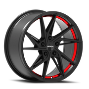 Venom Sport 50 17x8 5x114.3mm Satin Black Red Line
