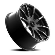Luxxx Alloys 51 20x8.5 +35 5x114.3mm 73.1mm Satin Black Machined Face