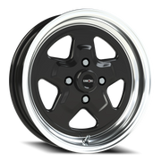 Vision 521 15x4 -19 4x108mm 72.6mm Gloss Black Machined Lip