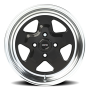 Vision 521 15x7 +0 4x108mm 72.6mm Gloss Black Machined Lip