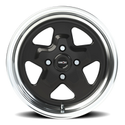 Vision 521 15x8 +27 4x108mm 72.6mm Gloss Black Machined Lip