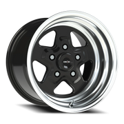 Vision 521 15x10 +0 5x120.65mm 83.1mm Gloss Black Machined Lip