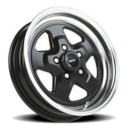 Vision 521 15x4 -19 5x120.65mm 83.1mm Gloss Black Machined Lip